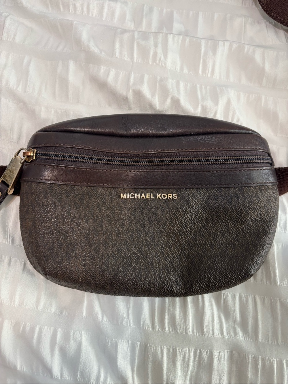 Michael Kors Brown Leather Belt Bag